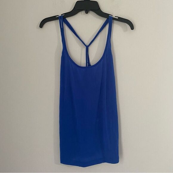 Material Girl Women’s Scoop Neck Key Item Tanks Blue Tank Top size L - Picture 1 of 3